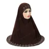 Wysokiej jakości muzułmańskie duże dziewczyny Hidżab z Rhinestone Glitters Top Pull na islamskim Szalik Amira Headwrap Modlić się szalików