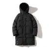 Chaqueta Parka para hombre, Parkas largas acolchadas de algodón para invierno, abrigo acolchado para exteriores, abrigo grueso y cálido, moda 211206