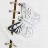 Bookmark Pollow Butterfly Bookmarks Metal с мини-поздравительными открытками Tassels Kawaii Канцтовары Подвеска Подарки Свадьба Форс-12 шт.