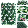 Fiori decorativi ghirlande da 60 cm per la parete del fiore fai -da -te forniture per la parete di seta peonie rosa decorazioni a fila arti