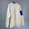 Personalized Design Sense Stitching Contrast Sweater Woman S7220 Women's Sweaters