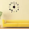 Wall Clocks Stickers Mirror Clock Sticker Creative Fashion Cool Removable 4 Color Acrylic Mural Self-Adhesive