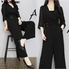 Kvinnors kostym Jumpsuit bodysuit kvinnlig kropp för kvinnor sommar chiffong svart rompers kvinna sexiga eleganta jumpsuits kvinnans 210519