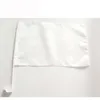 2021 puro branco em branco bandeira 30x45cm poliéster impressão janela janela decoração bandeira com 43cm plástico pólo livre