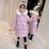 Manteau en duvet filles hiver Parka enfants veste rembourrée adolescent à capuche épais décontracté enfants Style long dessus chaud vêtements pour enfants 6 8 10 12 137083097