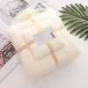 Coral Fleece Bath Face Cleaning Handduk Mikrofiber Child Gift Soft Absorberande Face Handduk Set av 2st