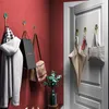 Utrymme aluminium stansfri klisterrockkrok vägg hängande bakom badrumsdörren singel kreativ hatt nyckel robe hängare 220311