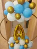 CM جولة دائرة بالون حامل العمود مع قوس الزفاف الديكور خلفية عيد ميلاد حزب استحمام الطفل