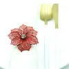 Anelli per tovaglioli nuziali Portatovaglioli in metallo per cene Forniture per la decorazione della tavola dell'hotel per feste Fibbia RH3435