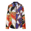 Chemises décontractées pour hommes Chemise de luxe Royal Chemise Hommes Marque Robe à manches longues Baroque Floral Print Fashion Party Formelle Camisas Ho240e