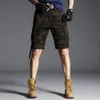 Män last shorts mode camo streetwear militär kamouflage bermuda manliga korta byxor ficka avslappnad sommar bomull man shorts 210518