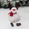 Décorations de Noël Père Noël Bonhomme de Neige Poupée En Peluche Ange Fille Pendentif Ornements D'arbre De Noël w-01261