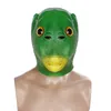 Зеленая рыба лицо косплей маска для взрослых Хэллоуин Пасха Марди Грас костюм маски латекс маскарад реквизит маска HNA19004