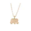 Hanger kettingen olifant sleutelbeen ketting kleine creatieve kaart kleur bewarende ketting