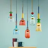 Pendant Lamps Nordic Colorful LED Lights Kitchen Hanging Lighting For Diningroom Pandant Lamp Loft Home Indoor Light Fixtures