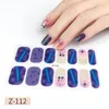 Autocollants autocollants 22 messages/1 feuille Nail Art Gel UV vernis enveloppes bandes couverture complète outil de manucure coloré