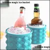 Bakeware Kitchen, Dining Bar Home & Gardensile Ice Cube Maker Mold Tray With Lid Portable Bucket Wine Cooler Beer Cabinet Kitchen Party Beve