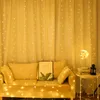 Strängar LED 3M Fairy Lights Garland Curtain Lamp fjärrkontroll USB Sträng bröllop dekoration sovrum dekor semester belysning