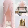 Summer Children Kid Bedding Mosquito Net Romantic Baby Girl Round Cover Canopy For Nursery CA 2111068106189