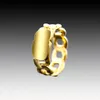 Anelli d'amore maschili e femminili in rame placcato oro 18k per le donne Moda classica Retro Eternal Promise Ring Donna Uomo Gioielli regalo di nozze con sacchetti di gioielli