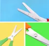 1000 stücke Großhandel Kunststoff Kinder Cutter Kinder Sicherheit Schere DIY Maßstab Lineal Schere Kind Schreibwaren Büro Student