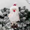 크리스마스 장식 산타 클로스 눈사람 인형 봉제 천사 소녀 펜던트 크리스마스 트리 장식품 W-01261