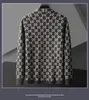 Herentruien Designer Luxe brief Gedrukt Cardigan Jacket Brand Fashion Pocket Knakte Coat 2021 Casual 9uje