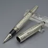 Grande caneta esferográfica de rolo de metal John Kennedy papelaria escolar promoção de luxo escrever refil canetas de presente com JFK Clip Serial Nun236Q