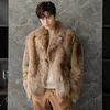 Erkek yelek tuscan orijinal ekolojik koyun kürk entegre ceket sonbahar ve kış hainining gerçek deri giysiler