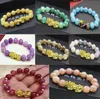 Pierre Naturelle Agate Perles Brins Bracelet Chinois Pixiu Chanceux Brave Troupes Charmes Feng Shui Bijoux pour Femmes 8 couleurs En Gros