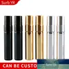 Wholesale 5ML Colored Parfum Travel Spray Bottle For Perfume Portable Empty Cosmetic Containers With Aluminium