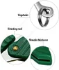 الأخضر البسيطة قابلة للطي جيب سكين ورقة شكل تصفيف المفاتيح سكين كامب الفاكهة سكين التخييم التنزه بقاء أداة DHW19