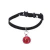 Dog Collars & Leashes Puppy Elastic Bell Pet Collar Velvet Necklacce Adjustable Cat For Small And Medium Dogs