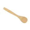 500pcs/lot Bamboo Jam Spoon Baby Honey Spoon Coffee Spoon Delicate Kitchen Using Condiment Small scoop 13*3cm Teaspoon wholesale