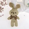 Großhandel 22 cm Plüschtiere Wishing Rabbit Anhänger Spielzeug Kuscheltiere Weiche Kaninchen Tasche Zubehör Puppe Weihnachtsgeschenke
