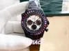 Marque de mode arc-en-ciel carré diamant Gent montres en acier inoxydable saphir automatique mécanique chronographe montre pour hommes femmes