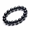 Beaded Strands Natural Black Tourmaline Bracelet 6 8 10 12mm Stone Beads Gem Energy Men Yoga Handmade Women Gift Fawn22