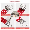 Keychains 60 Pcs Key Fob Hardware Set Include 20 Wristlet With Keyring And Keychain Tassel Swivel Snap Hook9931303