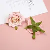 1 pcs 7 cm Artificielle Blanc Rose Soie Têtes De Fleurs Pour La Décoration De Mariage Diy Guirlande Cadeau Boîte Scrapbooking Artisanat Faux 2192 V2