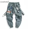 CHAIFENKO Jogger Pantaloni sportivi per il tempo libero Pantaloni da uomo Hip Hop Streetwear Beam Foot Cargo Pantaloni da uomo con stampa di moda 211201