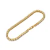Chain 3mm Tennis 4mm 5mm Copper Micro Zircon Inlaid 1 Row Bracelet Hip Hop Bracelet6548181