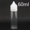 Puste butelki płynne 10 ml 15 ml 30 ml 60 ml 100 ml 120ml Długie plastikowe plastikowe fiolki dla e-soków Soków Dostosowane