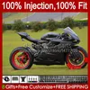 Ducati Panigale için OEM Vücut 899-1199 Düz Siyah 899R 1199R 12-16 Kaporta 44no.110 899s 1199s 2012 2013 2014 2015 2015 899 1199 S R 12 13 14 15 16 Enjeksiyon Kalıp Peri