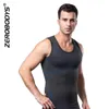 Aankomst Body Shaper Tummy Belly Fatty Ondergoed Vest T-shirt Corset Shapewear Mouwloze Verkoop Mannen Bodysuit