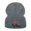 Nova novidade chapéu Chapéu Russo Bordado Casual Beanie Chapéu Para Homens Mulheres Moda de Malha Inverno Chapéu Streetwear Winter Cap Y21111