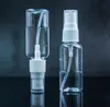 1500 pcs 30ml viajar transparente plástico atomizador spray garrafa vazio recipientes cosméticos com pulverizador branco sn3010