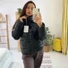 Herbst Winter Frauen Parkas Jacken Casual Stehkragen Glänzender stoff Dicke Warme gepolsterte Mäntel Weibliche Outwear 211018