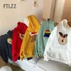 Ulzzang Harajuku Hoodies 여성 긴 소매 후드 캐주얼 한국어 셔츠 가을 겨울 양털 풀오버 귀여운 크리스마스 스웨터 210525