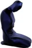 Unisex Sleeping Bag Outfit Dark Blue Lycra Spandex Mummy Costumes Sexiga män Kvinnor Body Bags Sleepsacks Catsuit Costume Halloween PA308G