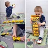 Montessori children's excavator, 3-year-old toy, tractor, inertial aircraft, simulated train, 1:64